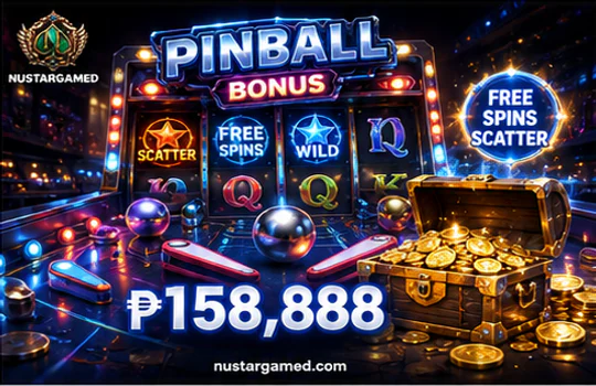 NUSTARGAME slot paytable with symbols, stake controls and game information